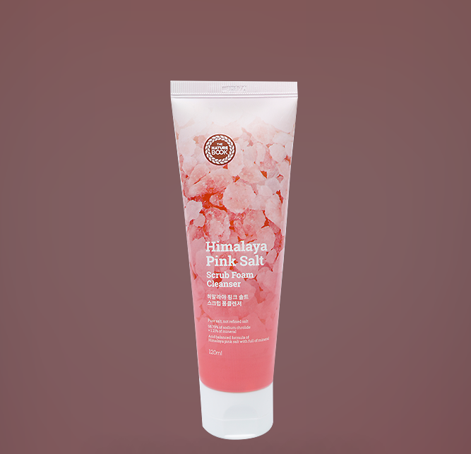 Sữa Rửa Mặt Muối Hồng Himalaya The Nature Book Himalaya Pink Salt Scrub Foam Cleaneser