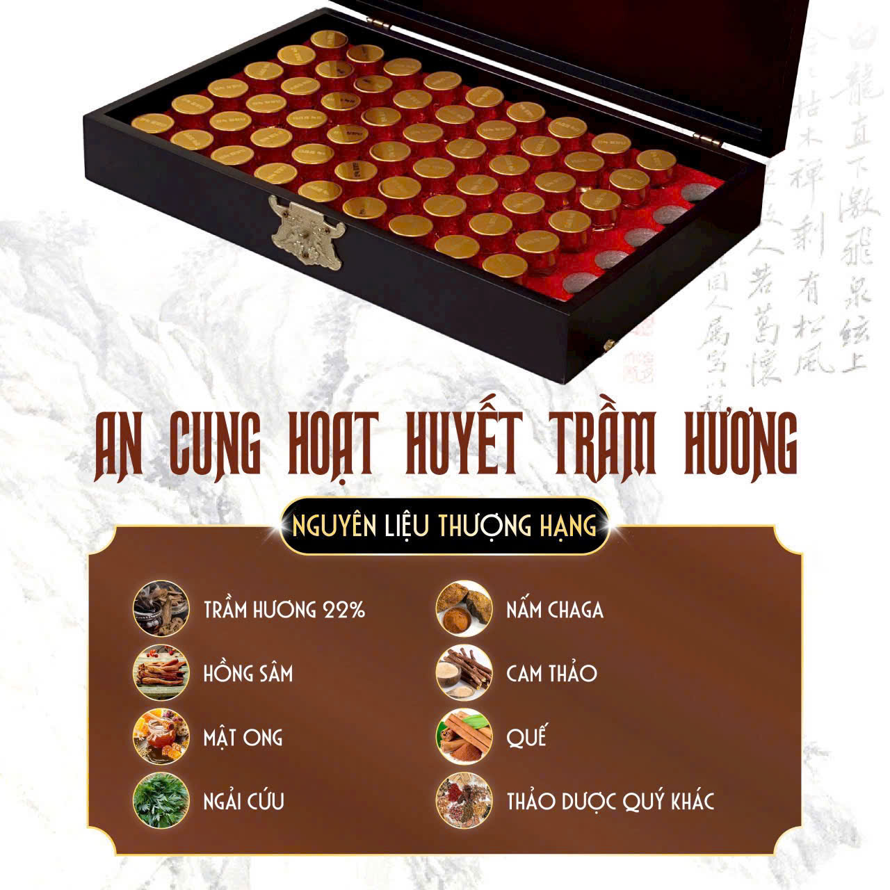 AN CUNG HOẠT HUYẾT TRẦM HƯƠNG JIWON